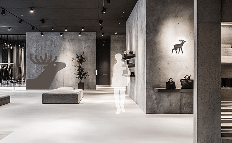 アパレル店舗の内観