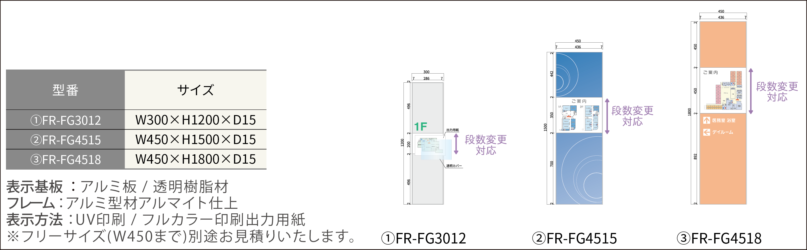 ルームサイン：案内板/FR-Fプレート